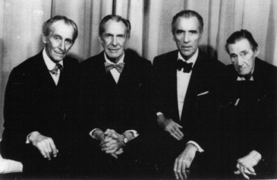Peter Cushing, Vincent Price, Christopher Lee and John Carradine