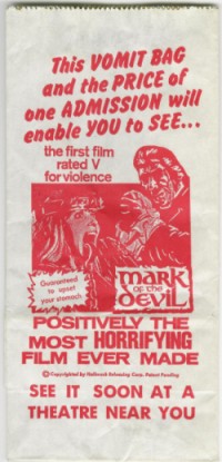 Mark Of The Devil Vomit Bag